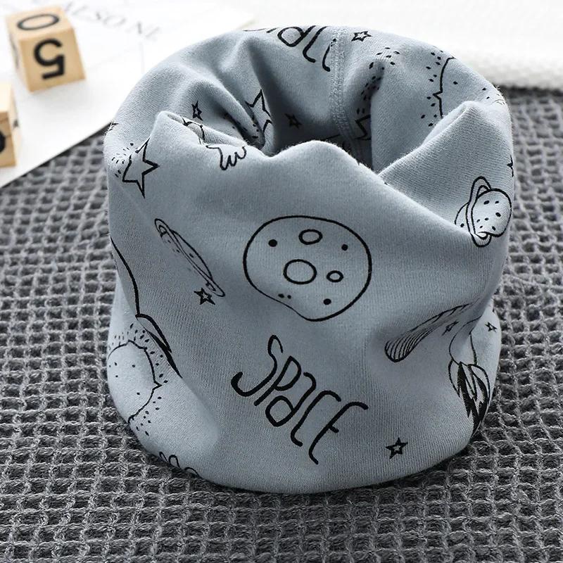 Autumn Spring New Cotton Baby Scarf Children Snood Cartoon Kids Scarfs Boys Girls Neck Ring Scarves Collar Warm Neckerchief