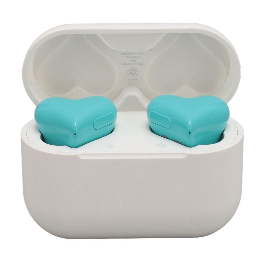 Heart Shaped Earbuds Cute Wireless Bluetooth5.3 Headphones Lightweight Noise Reduction Earbuds for
