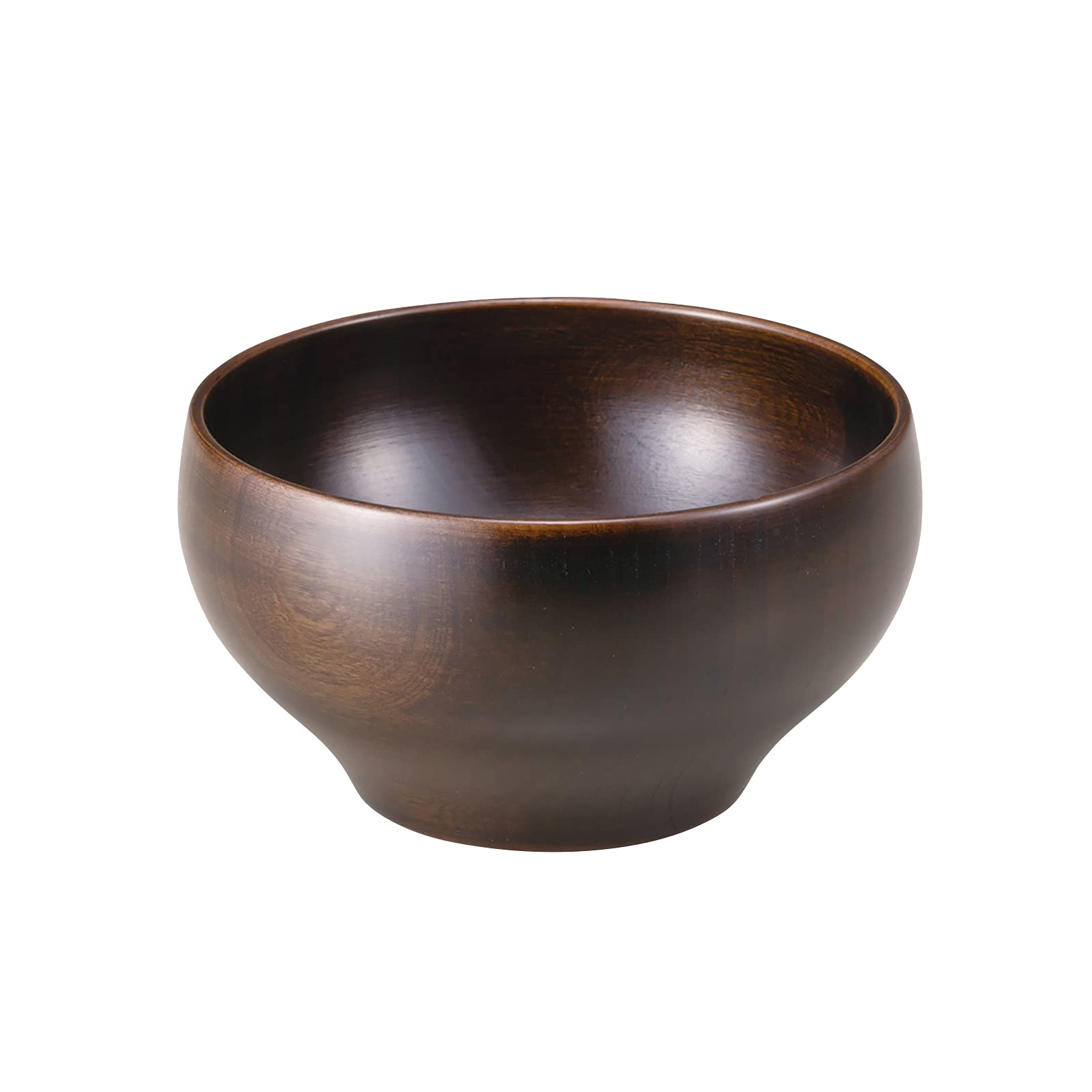 

Yamanaka Lacquer Kashoan Wooden Bowl Soup Bowl L 12cm Sakura Round Bowl Dark Brown Approx. SO-0561