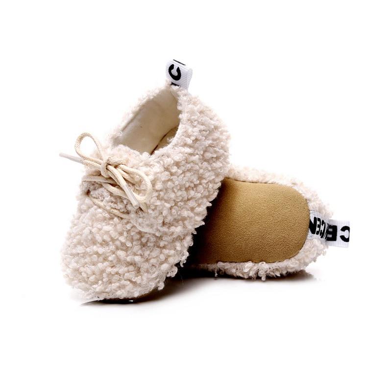 Botas para bebés infantiles Baby Plus Velvet Sole Lace-Up Botas para bebés infantiles Baby Plus Velvet Sole Lace-Up