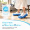 5 pairs Machine Washable Mop Shoe Covers Microfiber Dust Mop Socks Sweeping Slippers  Office