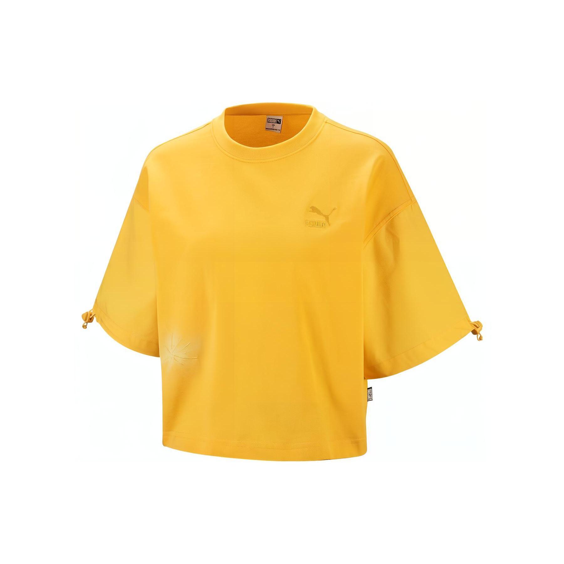 

New PUMA Humming 3,SS23 Chinese Culture Tribute Series T Shirt Women s Mustard Green 621936-40 S