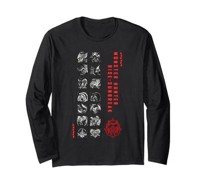 Monster Hunter Sunbreak Gaming Design Long Sleeve Rise T-Shirt