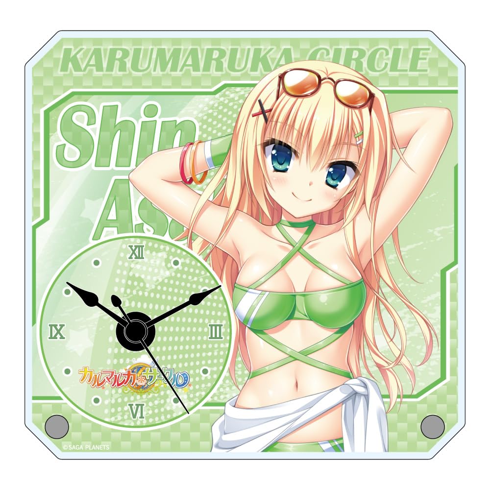 Karumaruka Circle Asahina Haru Original Table Clock RQver.
