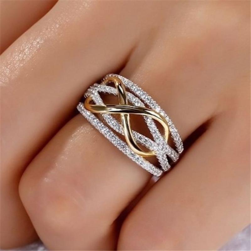 Fashionable Women'S Accessory Rings, Versatile Wedding Engagement Rings, Niche Design Bridal Jewelry