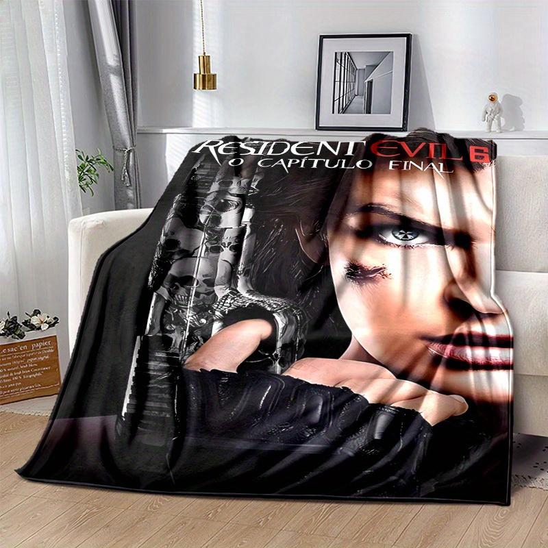 1pc Resident Evil 6: The Final Chapter Home Decor Gift, Cozy Blanket for Bedroom, Living Room, Travel, Camping, Car, Beach, Office Naps, Perfect Sofa