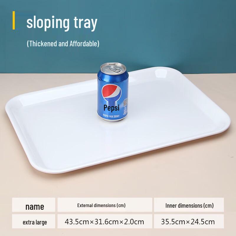 Zhaoran Extra Large Thick Melamine Rectangular Serving Tray