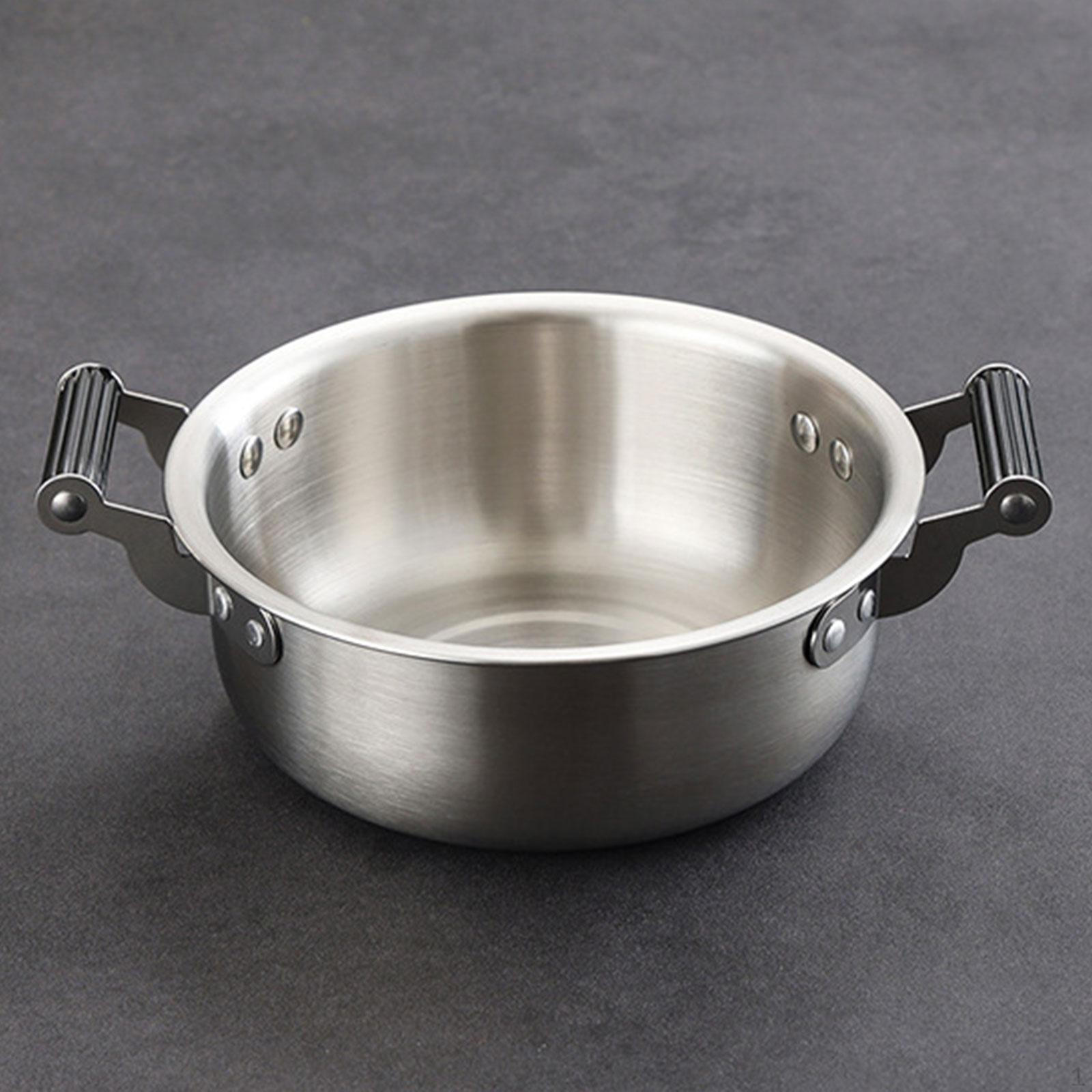 Корейский горшок для рамена Кухонная посуда Многоцелевой Быстрый нагрев Двуручный Морепродукты Войско 20cm