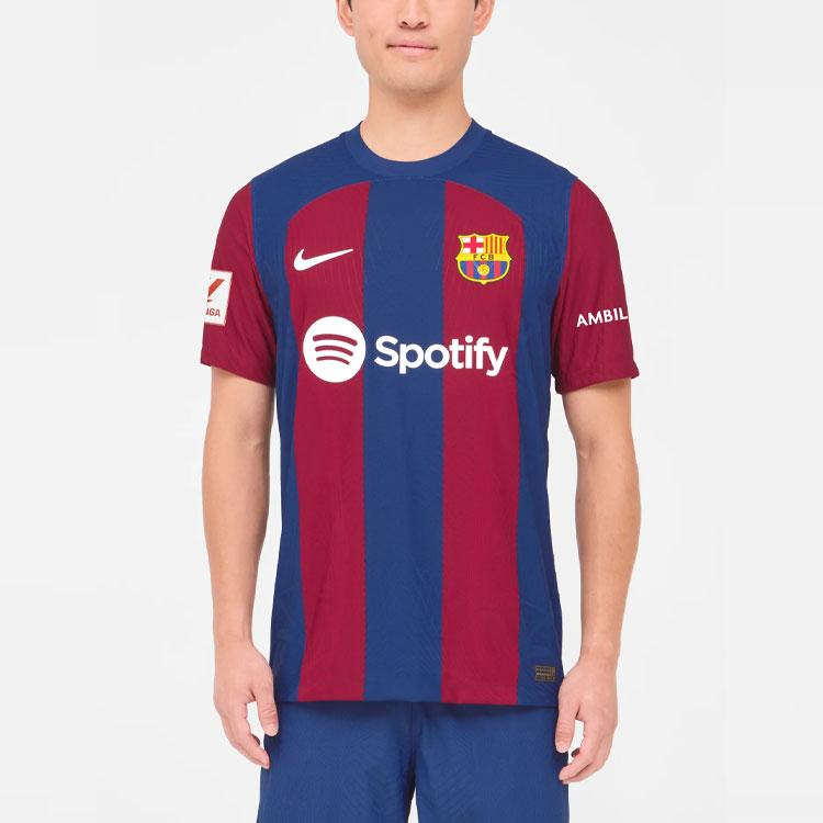 Nike Camiseta de Fútbol Rayada Edición Jugador Local Barcelona 23/24 Hombre Tops Azul DX2615-456