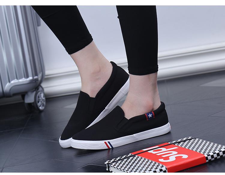 Denim Men's Canvas Shoes Slip-On Sneakers Male Flats Breathable Loafers for Men 2024 Summer Trainers Light Black Shoes Footwear