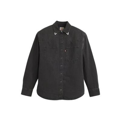 Levis Bequemes Vielseitiges Lockeres Lässiges Klassisches Langarmhemd Damenhemden A7244-0076