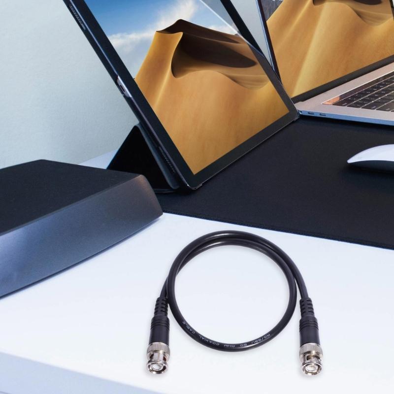 BNC Cable Jumper Low Loss BNC Male To BNC Male Extension Coax Cable for Antennas Analyzers Security CCTV Camera Systems