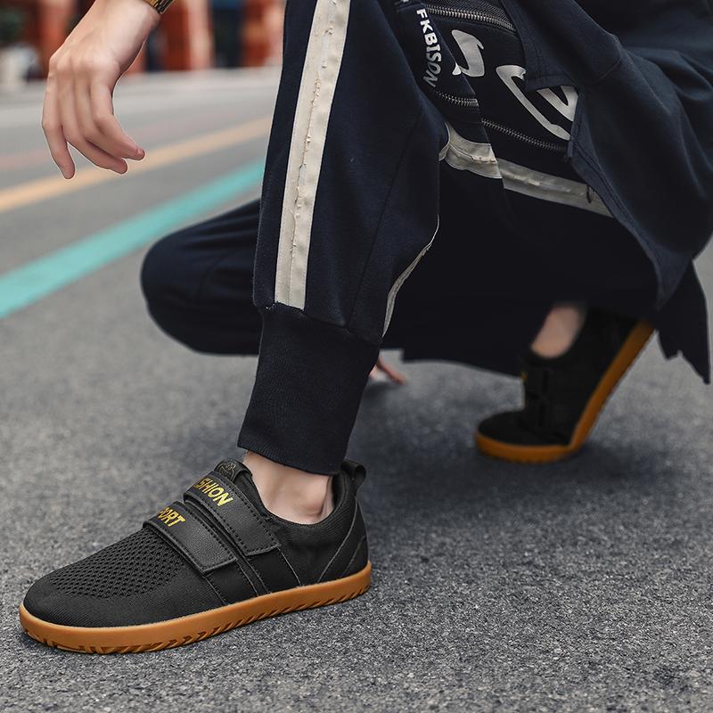 Fashion Leisure sports shoes Flat bottomed comfortable adult style Breathable street walking tourism Black and white minimalist shoes