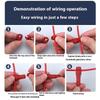 10Pcs Quick Piercing Connector Low Voltage Wire Connector Waterproof Crimp Wiring Terminal Quick Puncture Connector