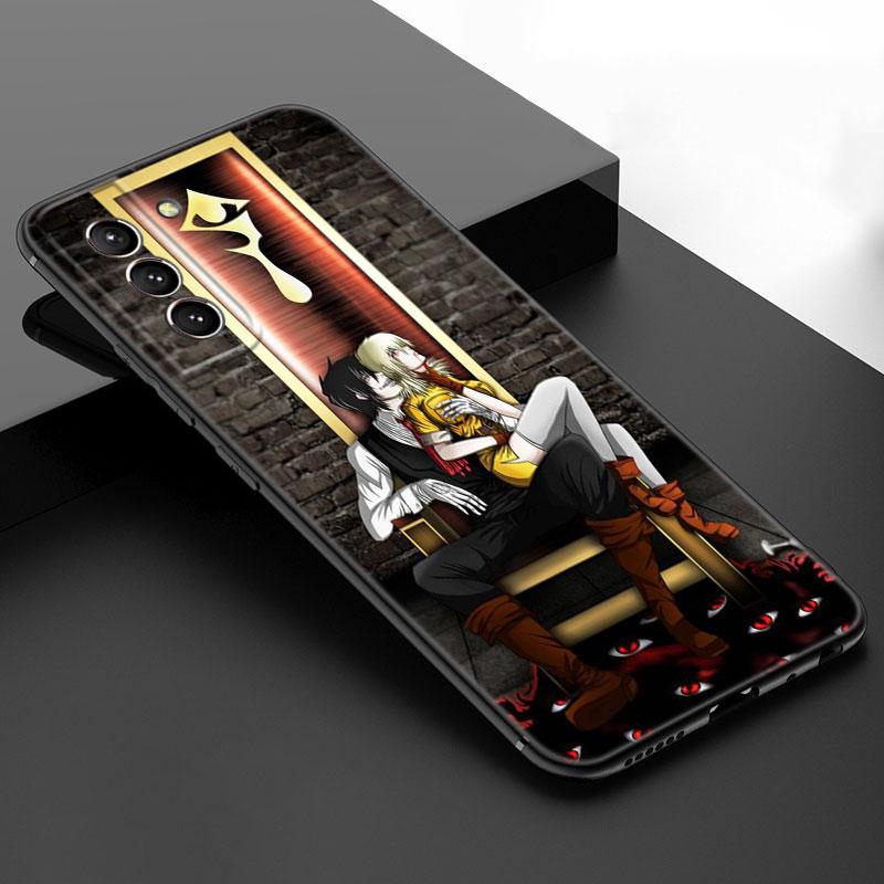 Anime Hellsing Black Silicone Phone Case For Samsung Galaxy S23 S21 S20 FE S24 S22 Ultra S10E S10 S9 S8 Plus