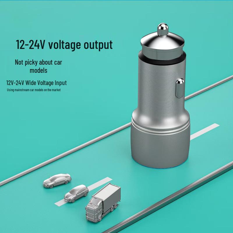 Dual USB+PD QC3.0 Mini Metal Fast Car Charger