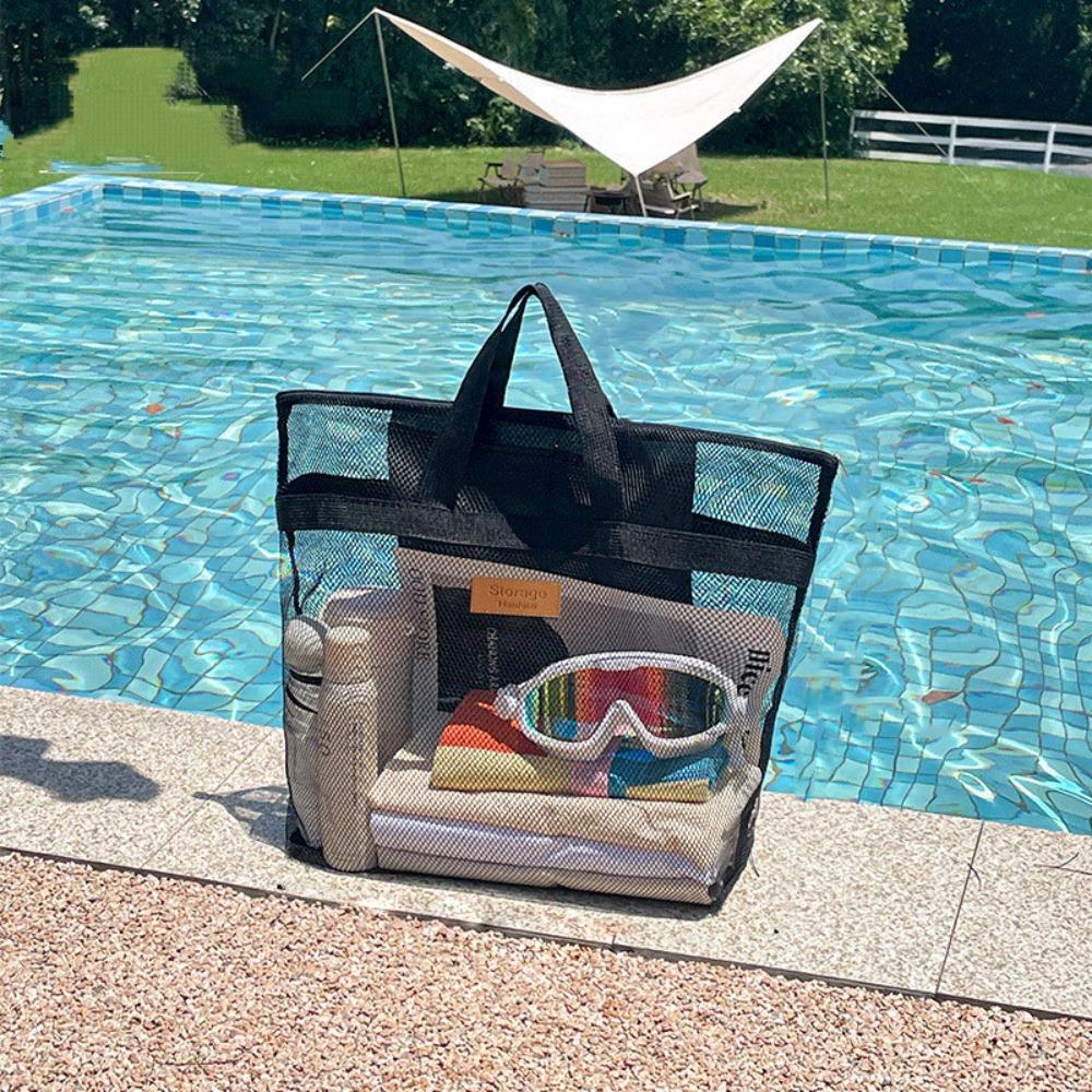 Transparent Swimming Storage Pouch Large Capacity Travel Wash Bag  Water-Sprinkling Festival