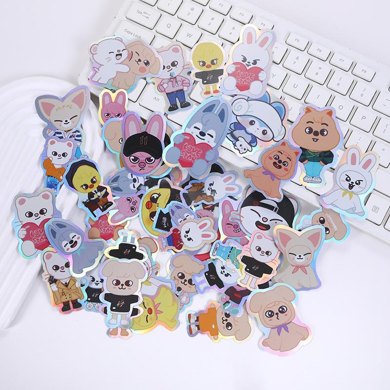 50 Pieces Of Skzoo Sticker Scrapbook, Portable Cartoon Notebook,Stray Kids Graffiti Balloons, Children'S Stickers, Girl Gift