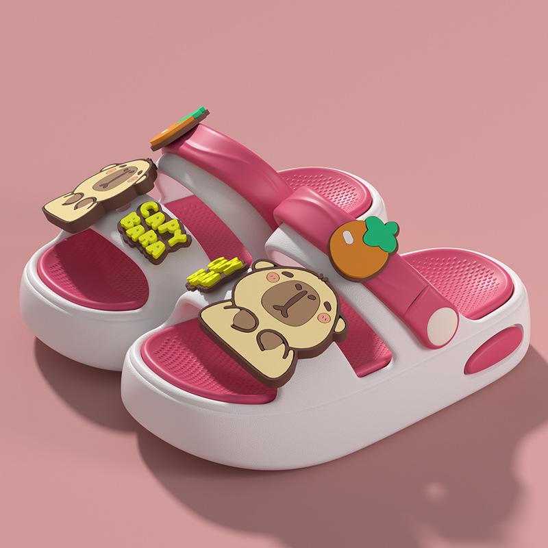 EVA Capybara Non-Slip Soft Sole Cartoon Sandals for Infant and Toddler Boys & Girls