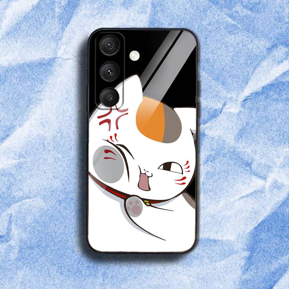 

Natsume Y-yuujinchou Nyanko Phone Case For Samsung S 25,24,23,22,30,21,10,9,Ultra,Plus,Lite,FE,4,5G Black Soft Case samsungS24