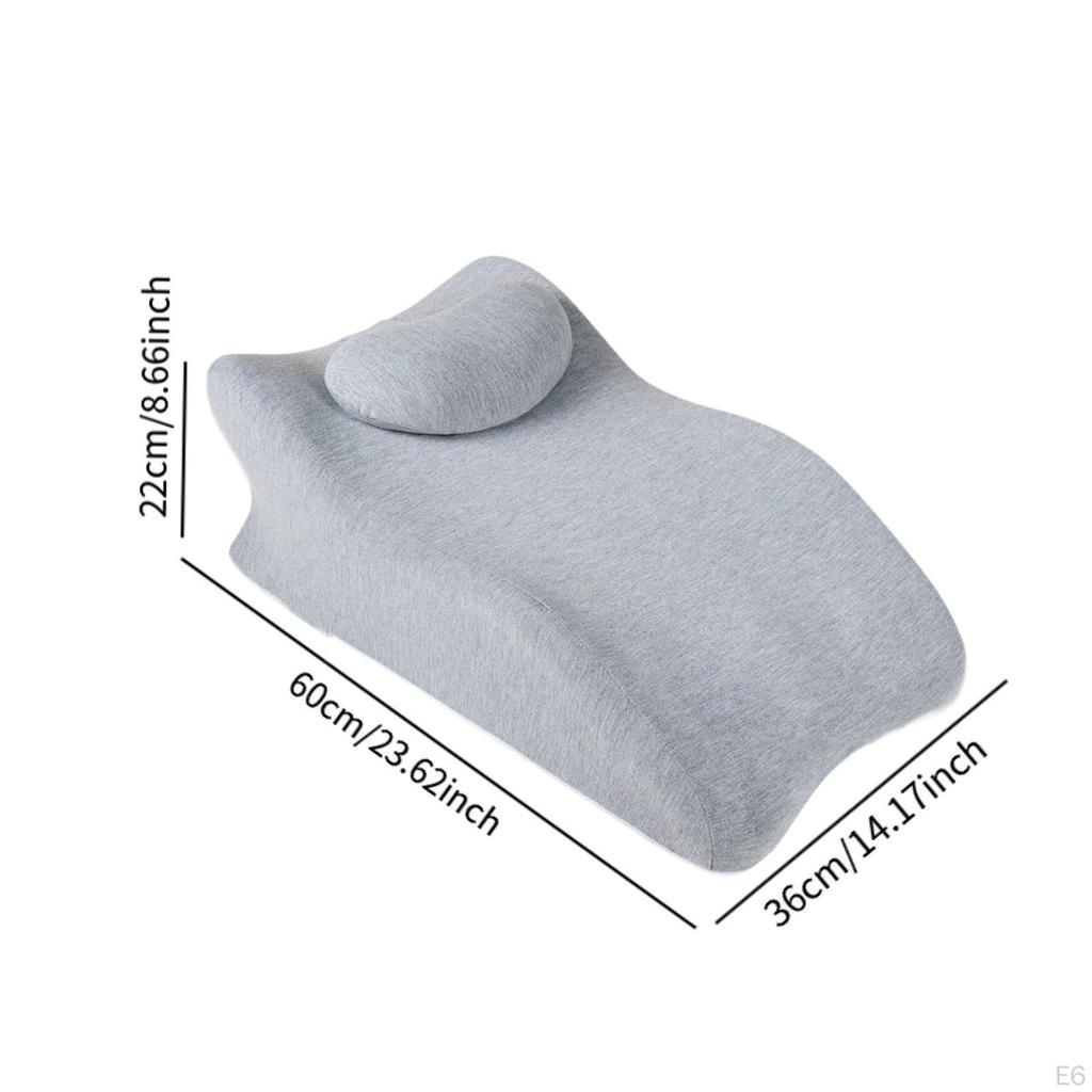 Bed Pillow for Back Support, Leg Positioning Pillow, Removable Cover