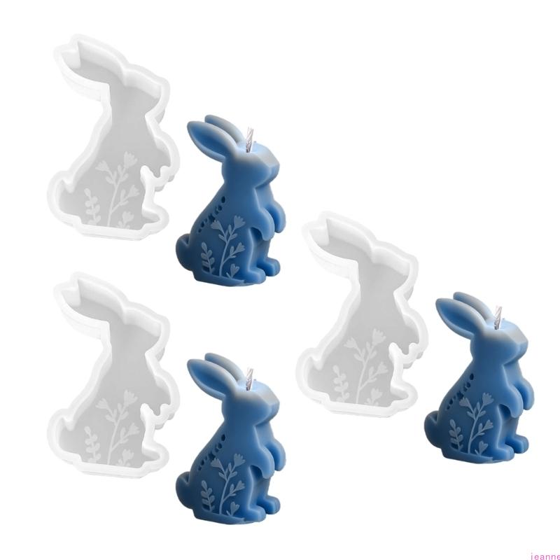Geprägte Hasenfigur Silikonformen Mehrzweck-Silikonkerzenformen für handgefertigte Kerzen Seifen Basteln Harzguss