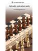 Premium Solid Wood 3-in-1 Chess Set: Chess, Double Queen, and Checkers