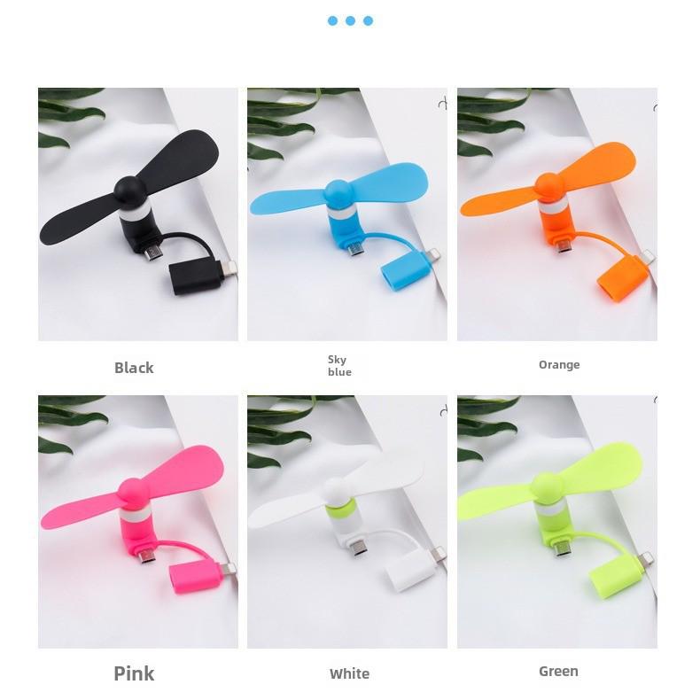 Creative Mini Handheld USB Fan for Android, Type-C, and Apple Devices