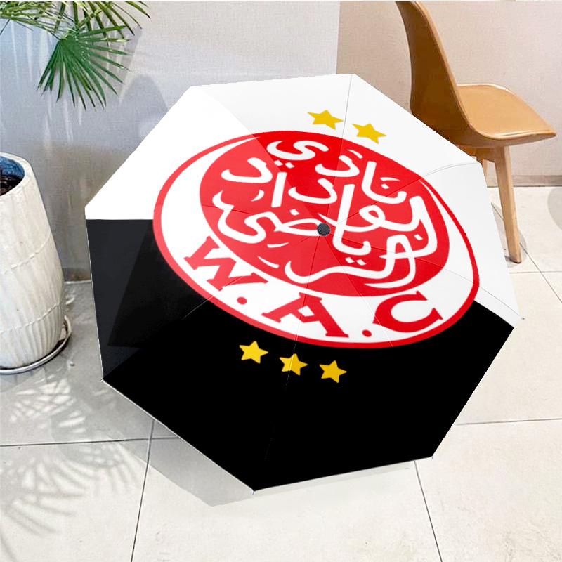 Fc Crest Design Printed Automatic Umbrella, 8-Frame for Travel, camping, Casual Umbrella, Essential Gift for for family and friends