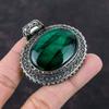 Prívesok z drahokamov s labradoritom Green Fire 925 Strieborný prívesok Ručne vyrábaný prívesok z labradoritových šperkov Darček pre ňu Elegantný vintage prívesok