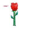 M-Large Red Rose Balloons Rose Flower Shape Foil Balloons For Mother's Day Valentine's Day Anniversaries,Party Gift Decorations