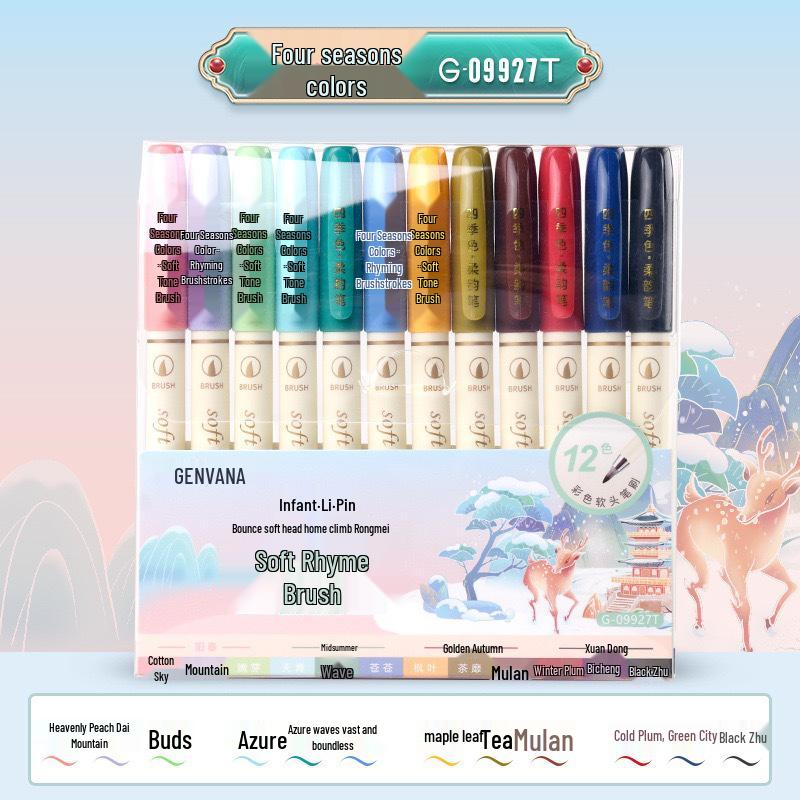 Jin Wannian Fine Tip Watercolor Brush Pen for Art and Journaling