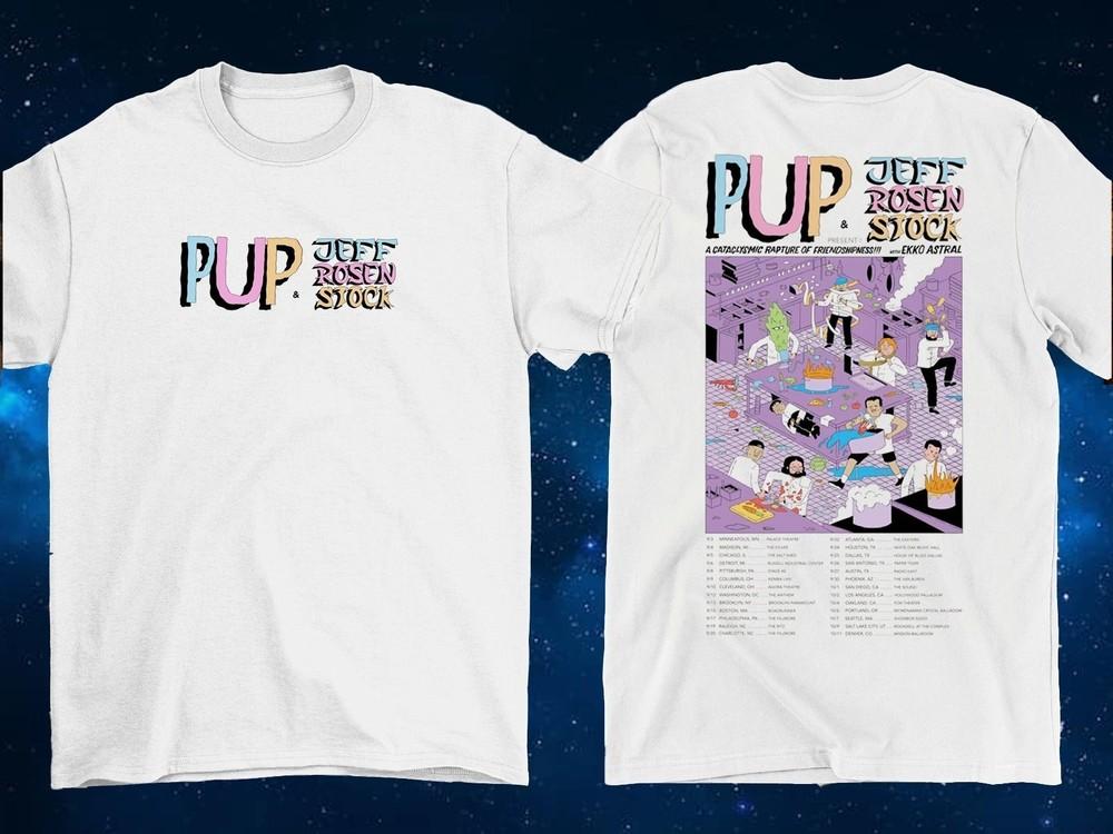 

2025 Tour Jeff Rosenstock And PUP Shirt White 2 Sides S-5XL PA086 Unisex T-Shirt M
