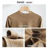 Autumn and Winter Women's Round Neck Long Sleeve Small Standing Neck Bottom Top