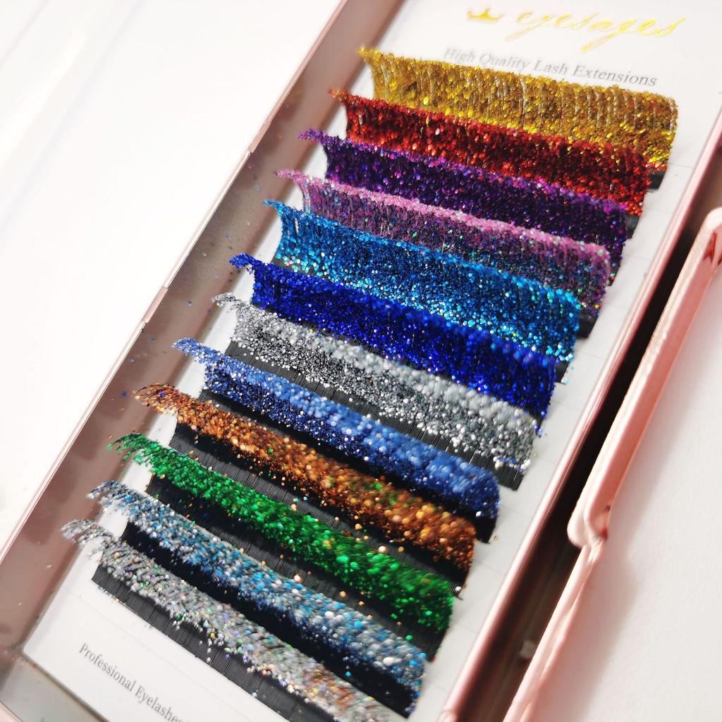 Colorful Sequin Glitter Fairy False Eyelashes – Exclusive Holiday Edition