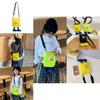 Cute Doll Decoration Solid Color Lightweight Children Crossbody Bag For Kindergarten Daily Use
