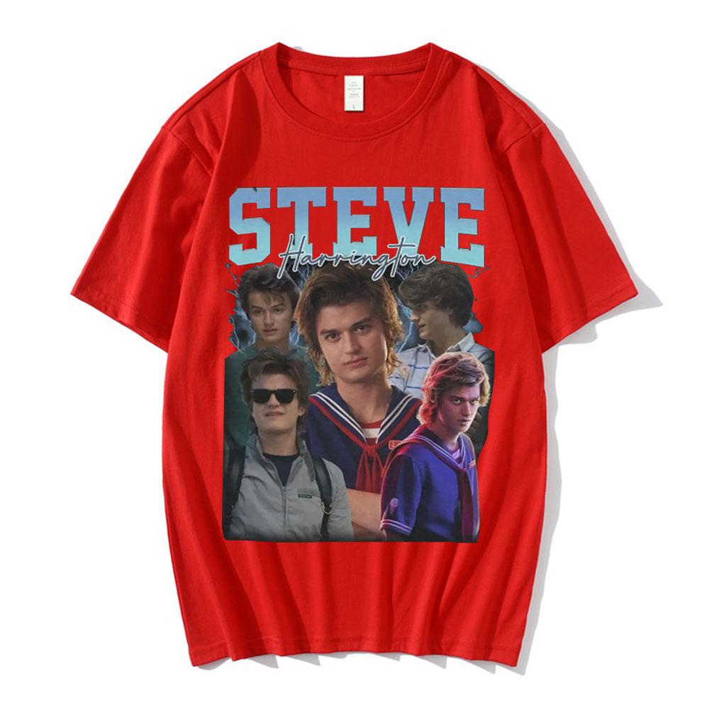 Steve Harrington T-shirts Women Graphics Print T-shirt Unisex Short Sleeve Oversize Pure Cotton T Shirt Harajuku Streetwear Tops