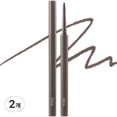Bbia Last Auto Gel Eyeliner Slim 0.1g, Muted Brown S, 2 Pcs.