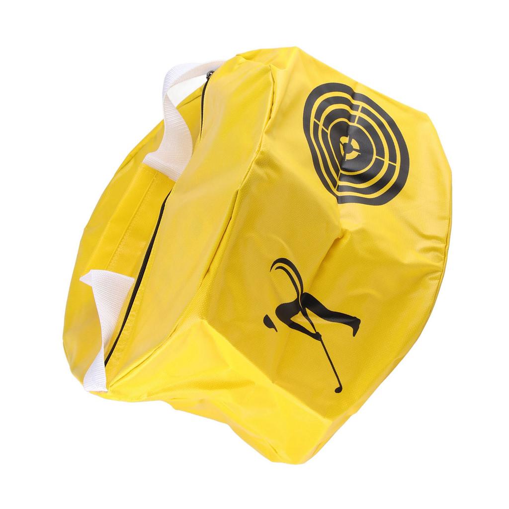 Golf Swing Training Aids Smash Impact Contact Power Golfer Practicing Bag Yellow