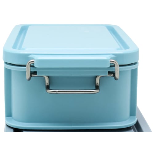 OSK EARTHY Container Lunch Box with Dividers, 750ml, Mint Green, Made in Japan, CNT-750