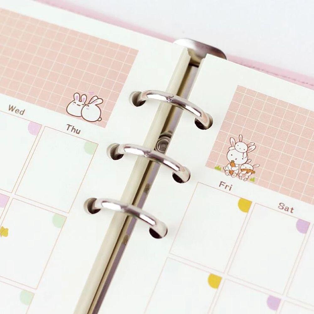Students Kawaii A5 A6 Monthly To Do List 45 Sheets Notebook Paper Notebook Refill Binder Inside Page Loose Leaf Paper Refill