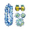 Hawaiian Flower Garland Set for Party Decorations and Costume Accessories