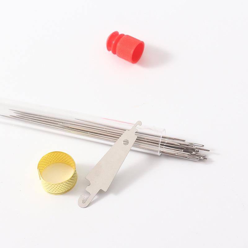 34-Piece Large Eye Hand Sewing Needle Set for Quilting, Embroidery, and Clothes Repair