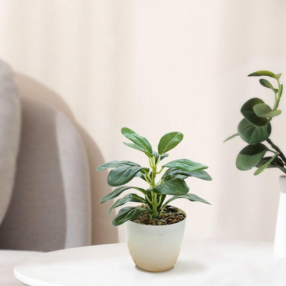Lifelike Simulation Potted Plants Plastic Green Pot Plants Decoration Outdoor Indoor Decoration