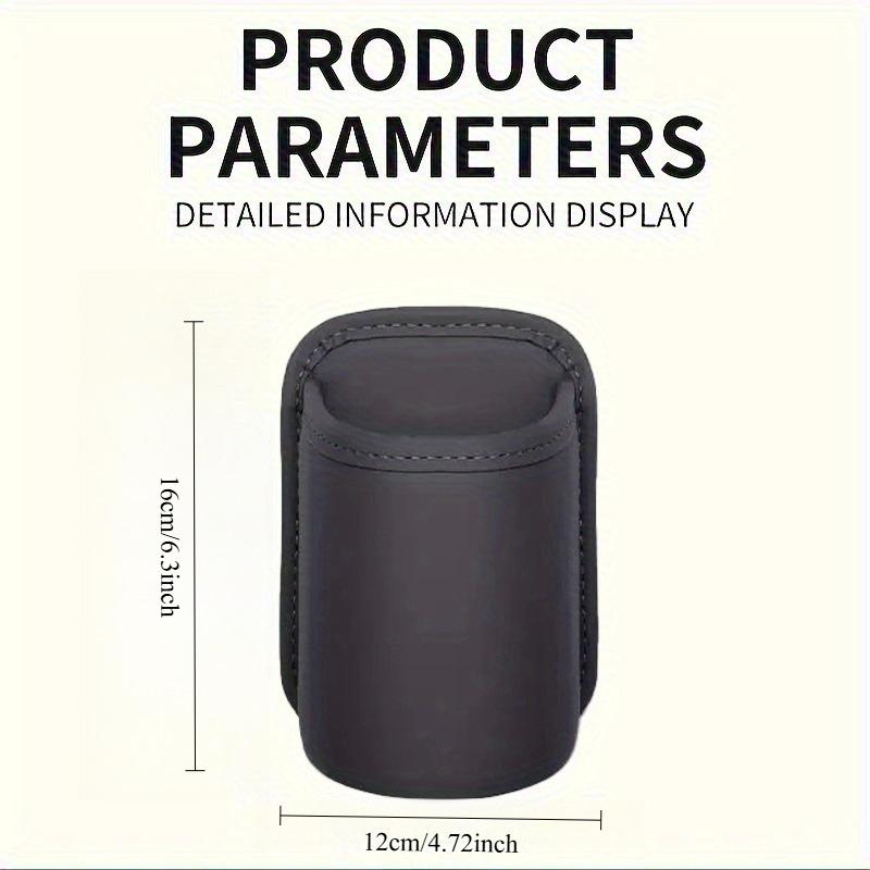1 Car Door Cup Holder & Mobile Phone Holder, PU Leather Car Beverage Holder, Storage Box