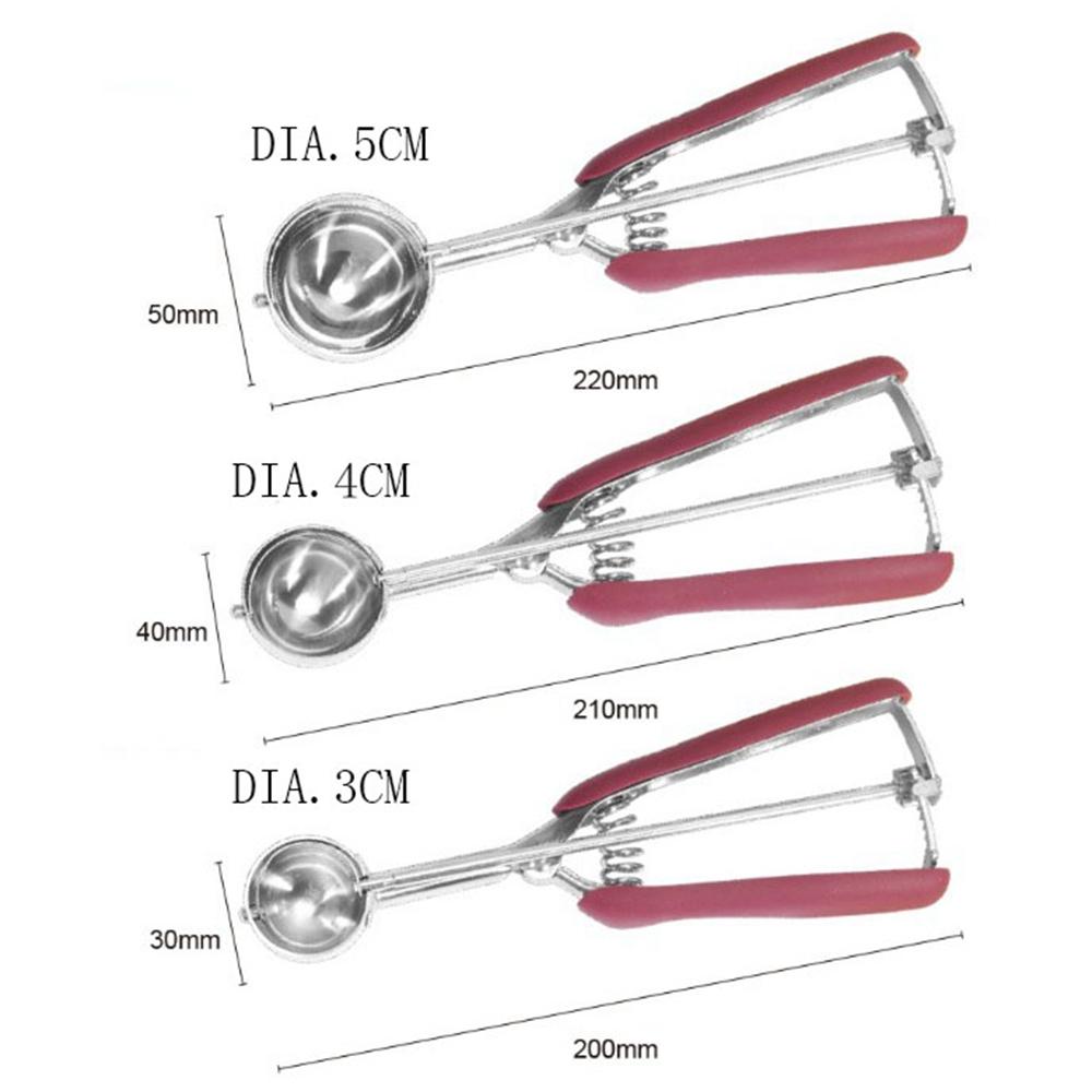 Cutter Meatball for Watermelon Kitchen Tool Ice Ball  Spoon Ice Ball Digger Ice Cream Scoop
