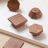 Nordic Style Cabinet Knob Handle Wooden Solid Wood Wardrobe Drawer Handles Round Square Lockers Knob Handle Cabinet Doors
