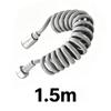 Handheld Toilet Floor Flushing Nozzle 304 Stainless Steel with 1.5m Extendable to 3m Hose for Toilet Hygiene And Pet Cleaning