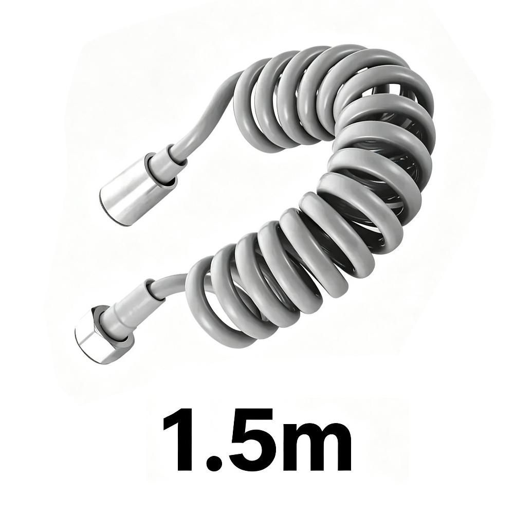 Handheld Toilet Floor Flushing Nozzle 304 Stainless Steel with 1.5m Extendable to 3m Hose for Toilet Hygiene And Pet Cleaning