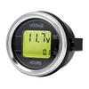 2'' 52MM 2 In 1 Car Voltage + Hour Display Gauge LED Digital Meter Waterproof Voltmeter Round Voltage Meter Volt Detector 12V24V